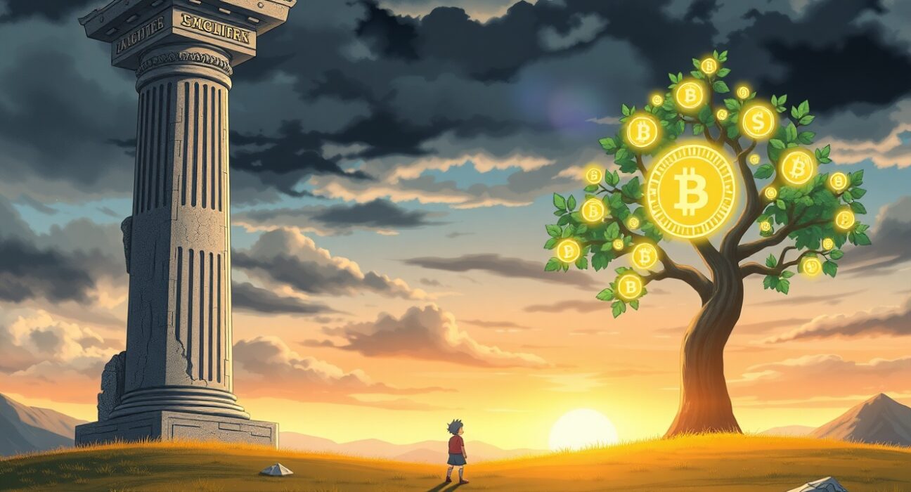 Analysis of the cryptocurrency opportunity within Ray Dalio's warning about global financial system change.