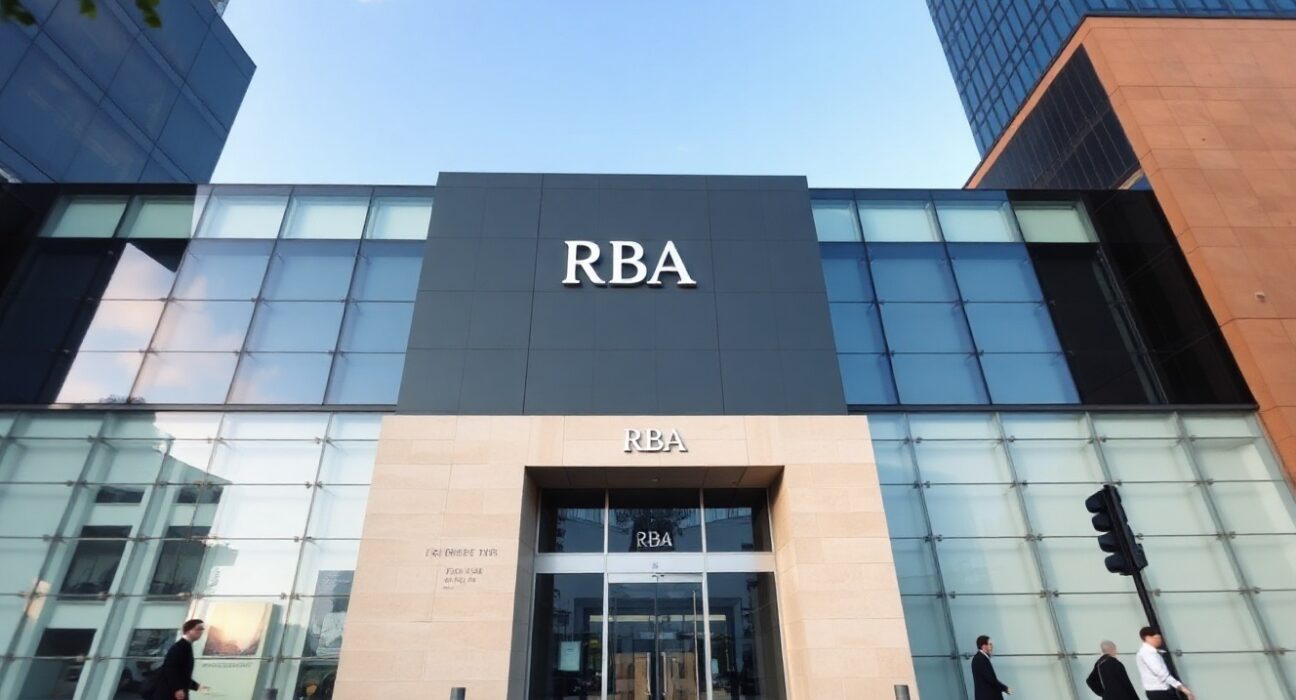 Reserve Bank of Australia building in Sydney on a clear morning