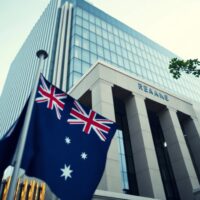 Reserve Bank of Australia building in Sydney, symbolizing monetary policy decisions.