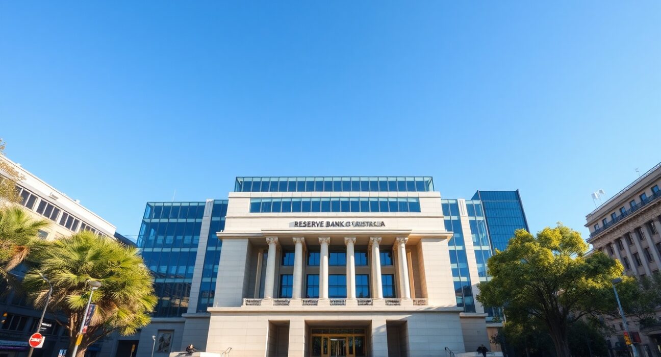 The Reserve Bank of Australia headquarters, representing the central bank's decision to raise interest rates.