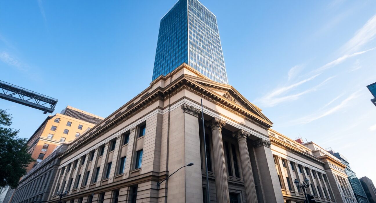 Reserve Bank of Australia building in Sydney on a clear day, representing central bank stability and crisis preparedness.