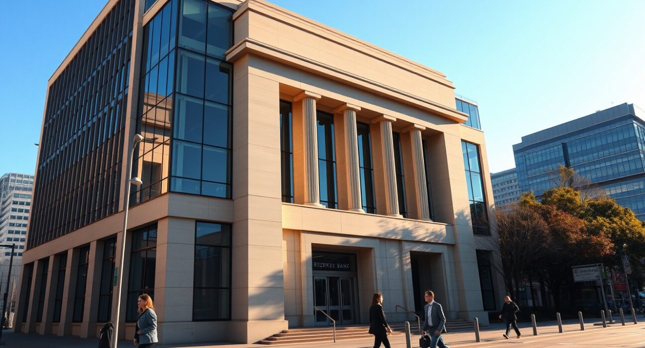 Reserve Bank of Australia headquarters in Sydney where critical monetary policy decisions are made, including potential May rate hikes.