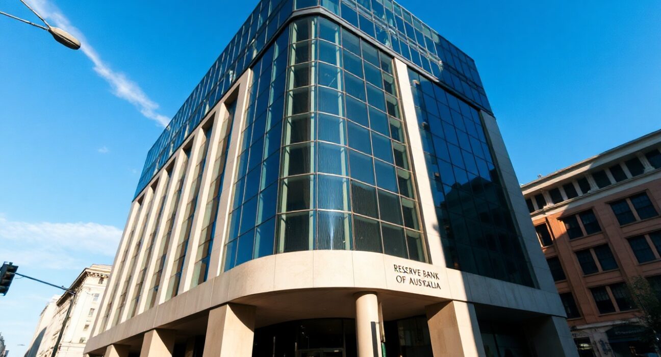 Reserve Bank of Australia building in Sydney on a sunny day