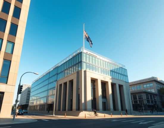 Reserve Bank of Australia headquarters where interest rate decisions impact AUD and inflation