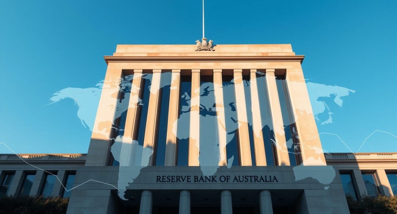 Reserve Bank of Australia headquarters symbolizing monetary policy decisions amid Iran war inflation concerns.