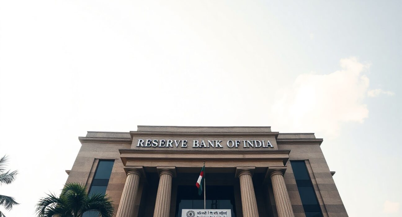 Reserve Bank of India headquarters in Mumbai, symbolizing monetary policy decisions.