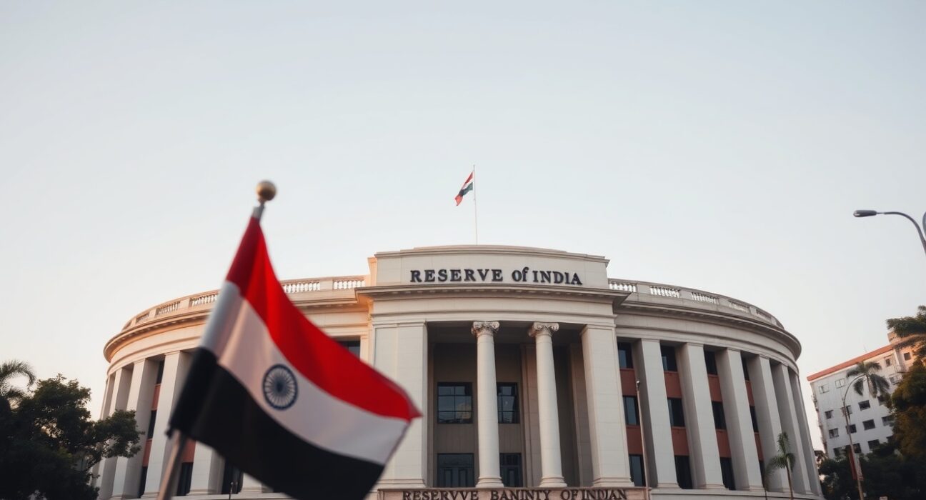 Reserve Bank of India headquarters representing monetary policy decisions affecting INR stability in 2025
