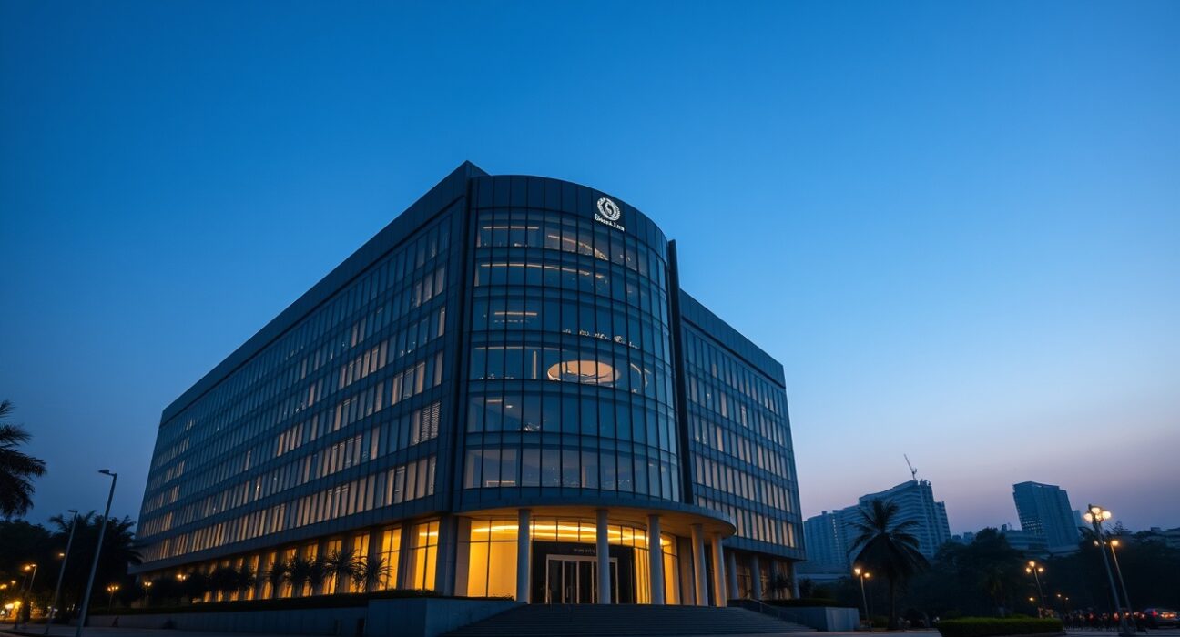 Reserve Bank of India headquarters during monetary policy decision period amid economic uncertainty