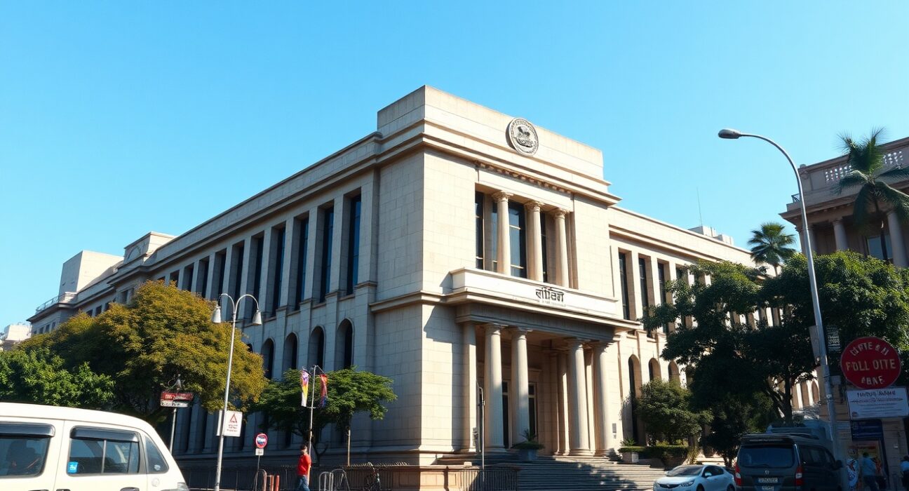 Reserve Bank of India headquarters representing monetary policy stability and prolonged interest rate decisions.