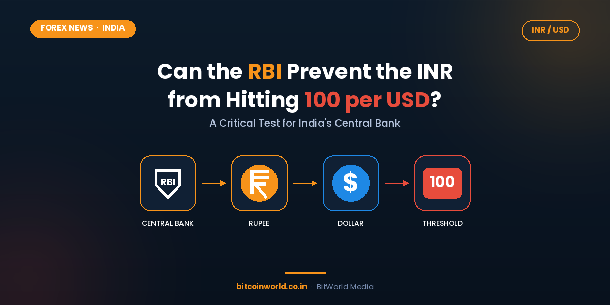 Can the RBI Prevent the INR from Hitting 100 per USD?