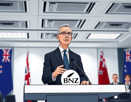 RBNZ Deputy Governor Paul Breman discussing New Zealand economic growth and Middle East conflict impacts at press conference