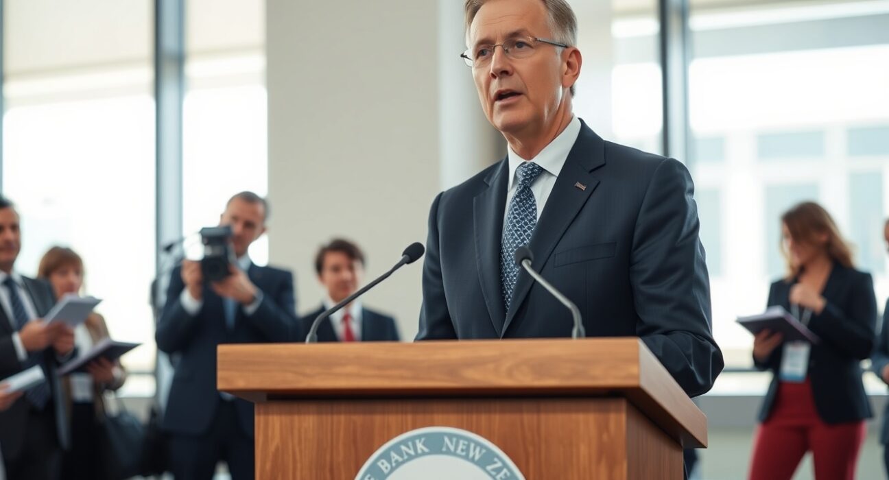 RBNZ Governor Breman addressing monetary policy questions at Wellington press conference