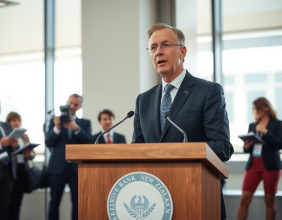 RBNZ Governor Breman addressing monetary policy questions at Wellington press conference
