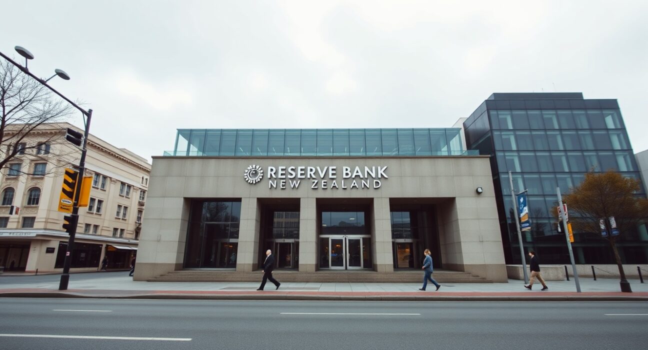 Reserve Bank of New Zealand building in Wellington, New Zealand