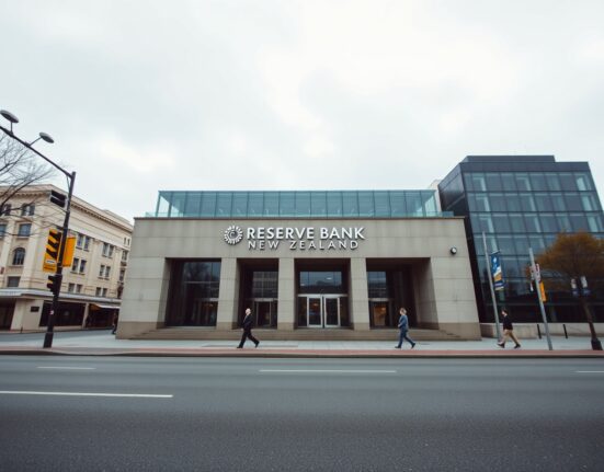 Reserve Bank of New Zealand building in Wellington, New Zealand