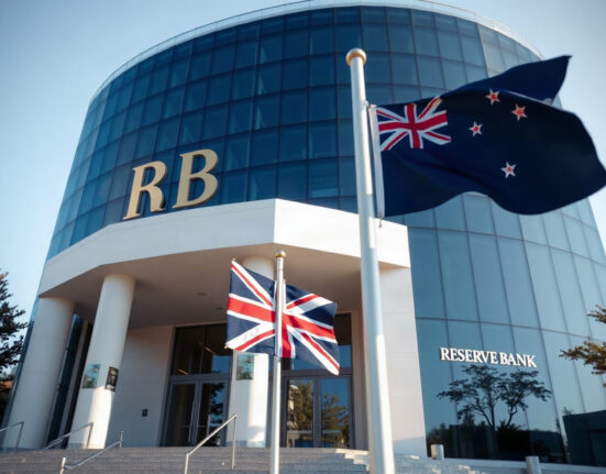 Reserve Bank of New Zealand building in Wellington, symbolizing monetary policy decisions.