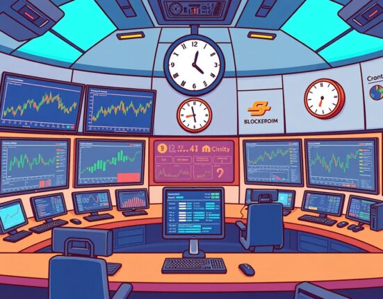 An animated control room showing continuous real-time crypto news updates, highlighting Bitcoin World's commitment to delivering timely information.