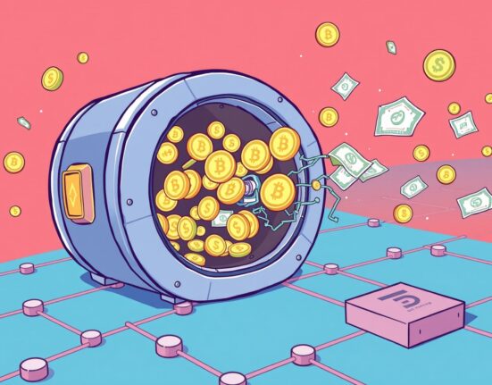 Cartoon illustration showing real-world asset tokenization transforming traditional bonds into digital blockchain tokens