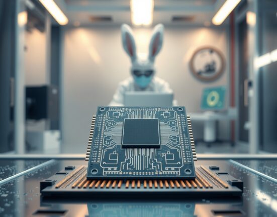 AI semiconductor chip by startup Rebellions, representing its $400 million pre-IPO funding round.