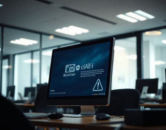 Blockchain transaction interface showing a security alert during a DeFi exploit