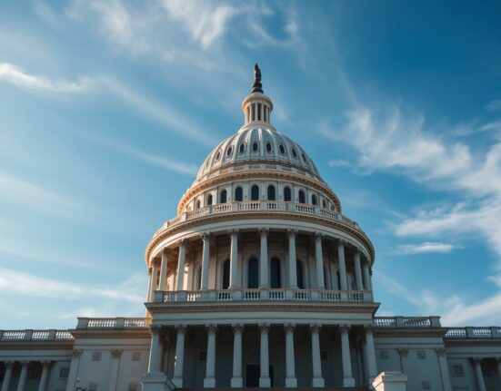 U.S. Capitol Building under clear sky, representing legislative debate over the CLARITY Act