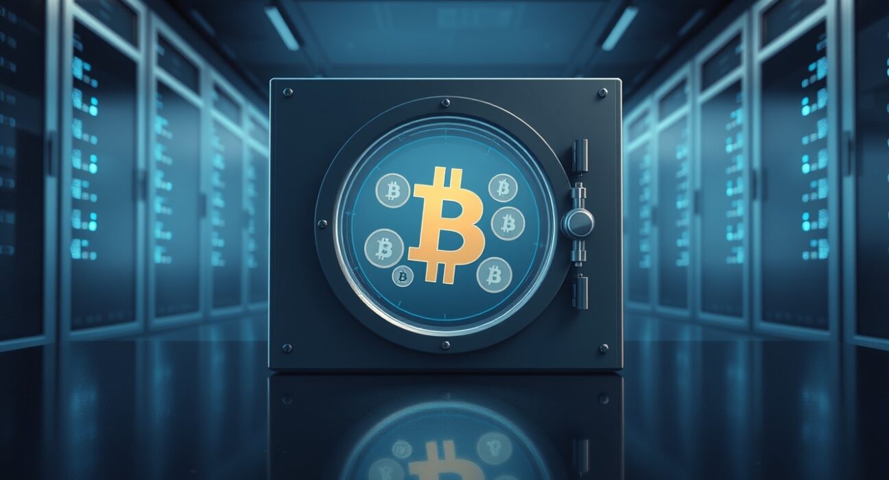 Digital vault representing the Resolv Labs $80 million USR stablecoin security breach and recovery efforts.