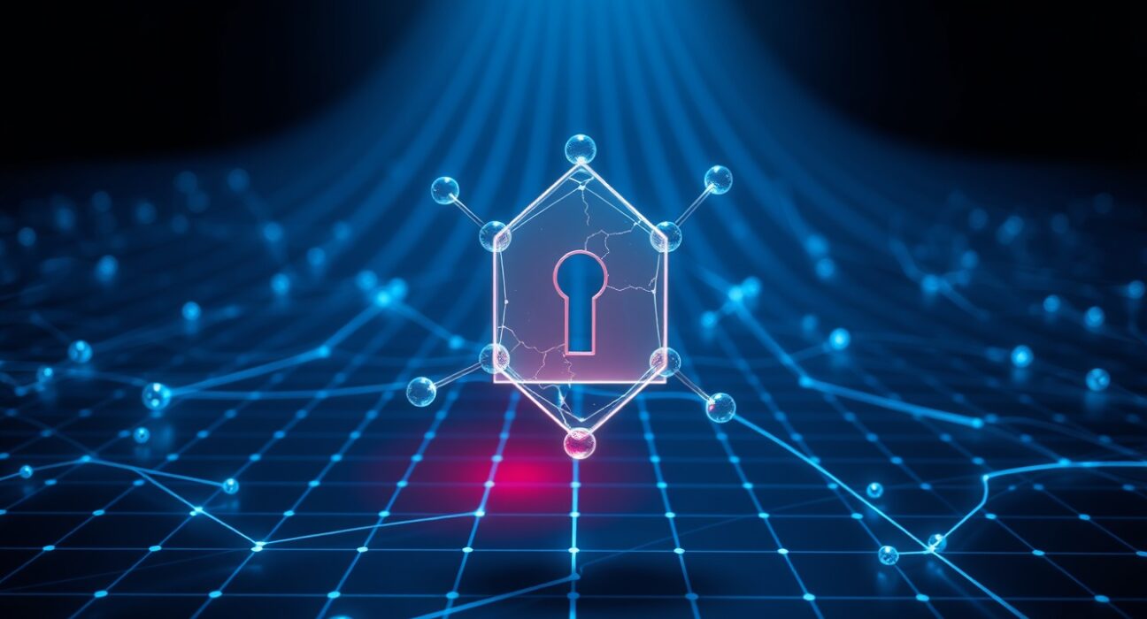 Illustration of a blockchain security breach affecting the Resolv Protocol and USR stablecoin.