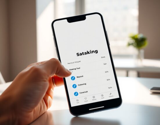 Revolut app now features SUI staking for cryptocurrency rewards on smartphone.