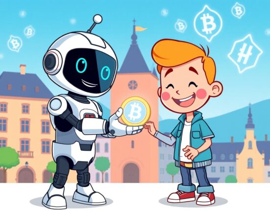 Illustration of seamless instant crypto buys between digital banking and a personal crypto wallet.