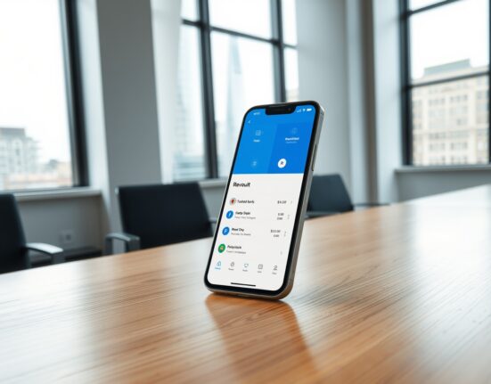 Revolut app displaying banking and cryptocurrency services after securing UK banking license