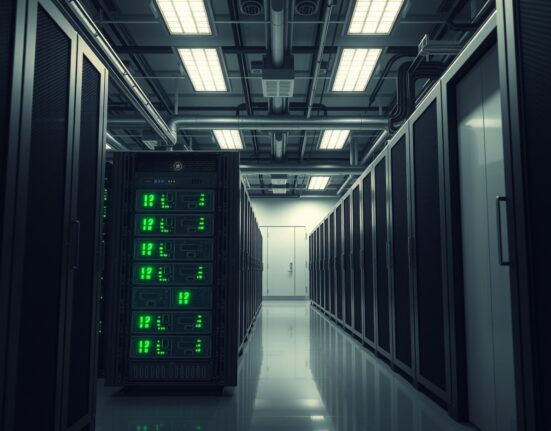 Riot Platforms Bitcoin mining facility with ASIC miners processing cryptocurrency transactions