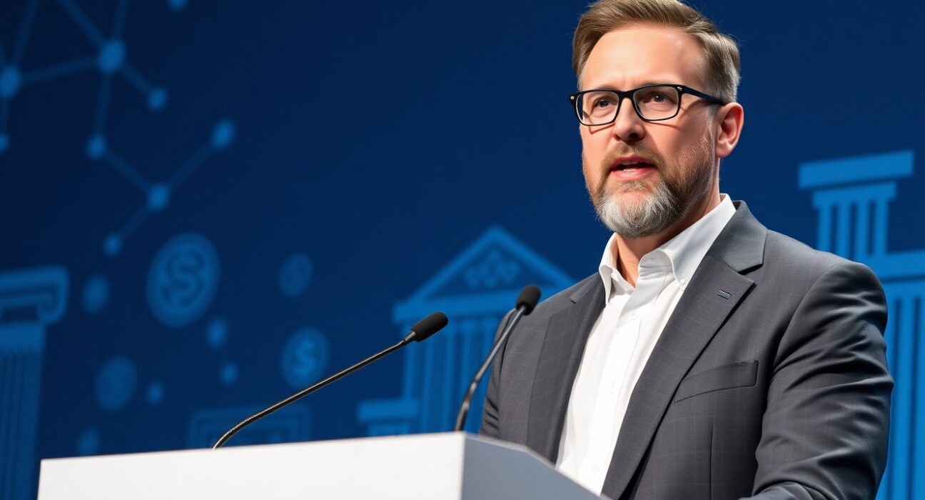 Ripple CEO Brad Garlinghouse discusses cryptocurrency's integration into the global financial system.