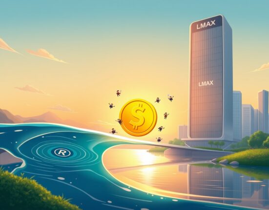 Ripple and LMAX partnership integrates RLUSD stablecoin for institutional finance and trading collateral.