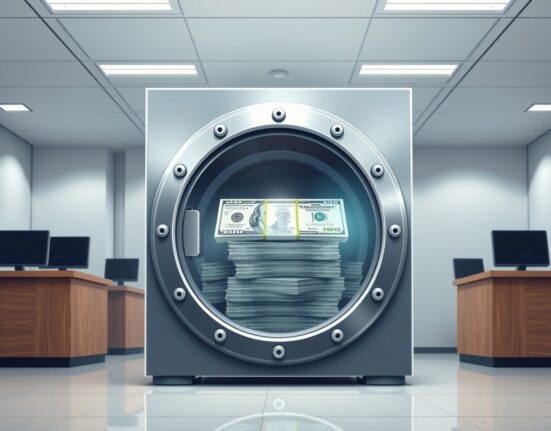 Ripple RLUSD stablecoin reserve audit concept showing secure vault with dollar reserves.