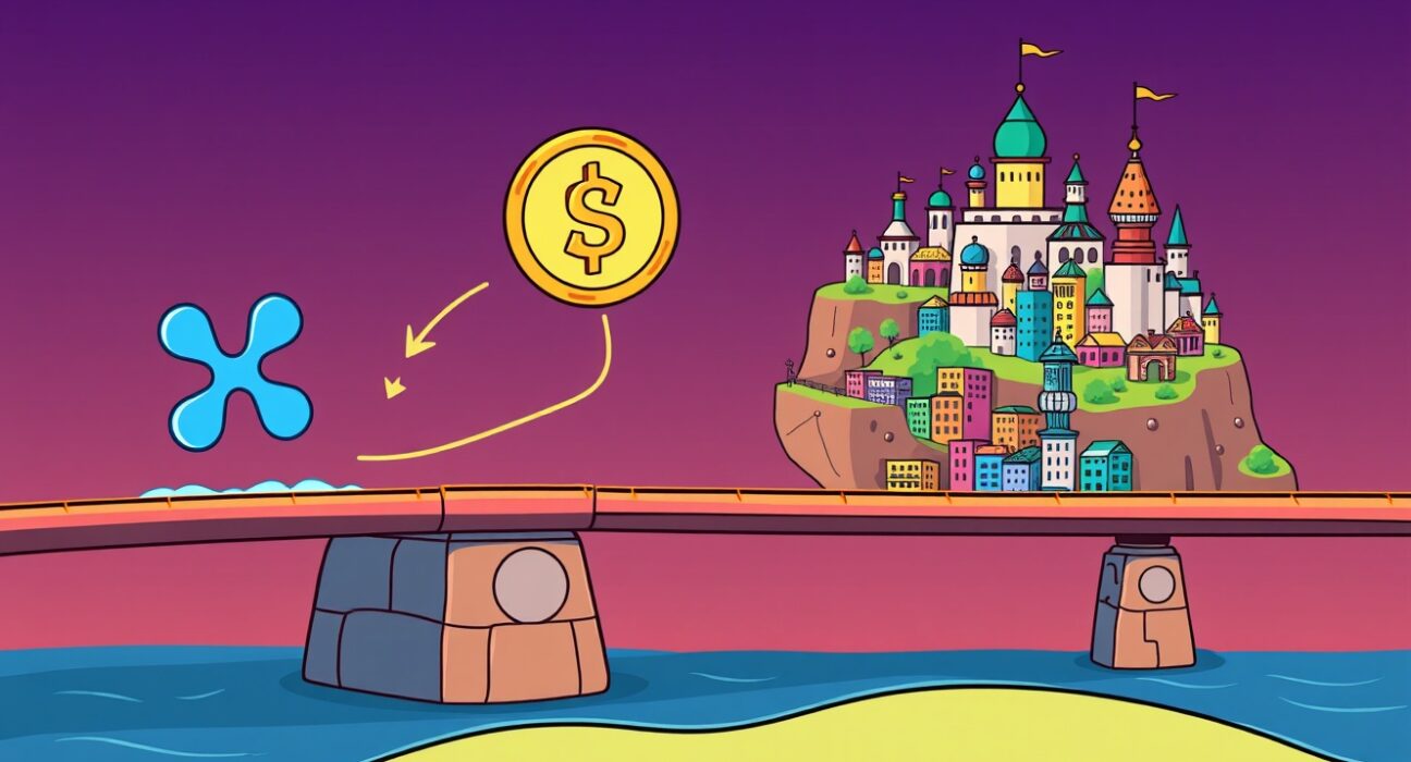 Ripple's RLUSD stablecoin bridging across vibrant Ethereum Layer 2 networks for DeFi integration.