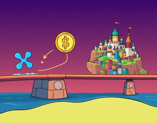 Ripple's RLUSD stablecoin bridging across vibrant Ethereum Layer 2 networks for DeFi integration.