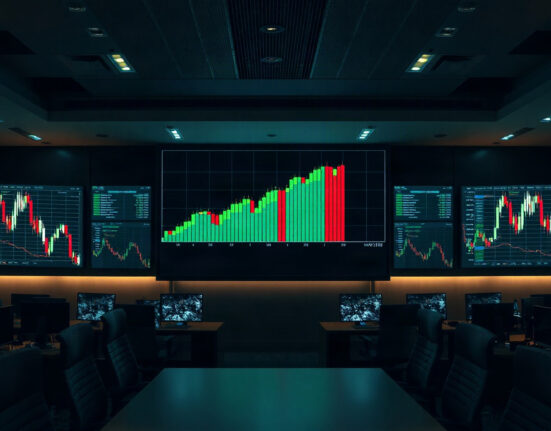 Digital chart showing rising XRP and XLM prices amid US Treasury buyback news