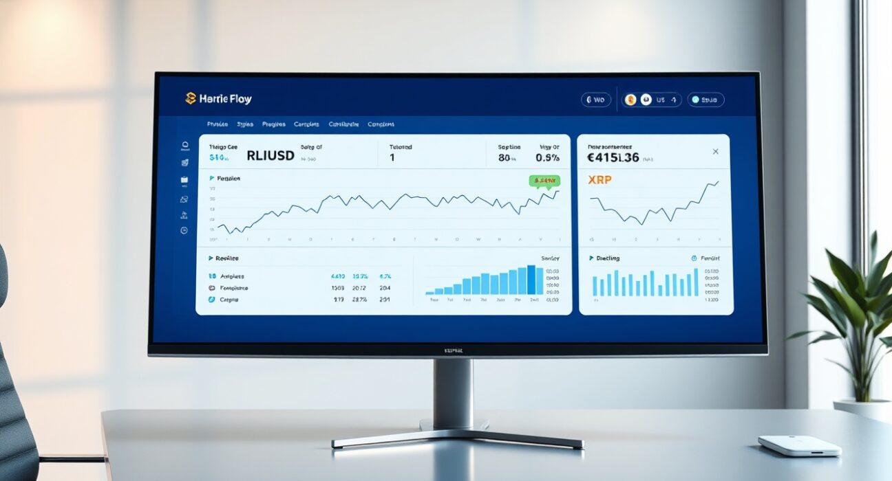 Ripple Treasury digital asset management platform dashboard for enterprise corporate finance.