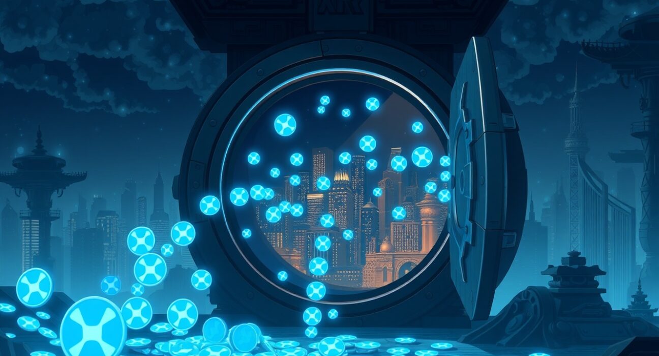 Ripple's XRP escrow release mechanism unlocking digital assets for market circulation