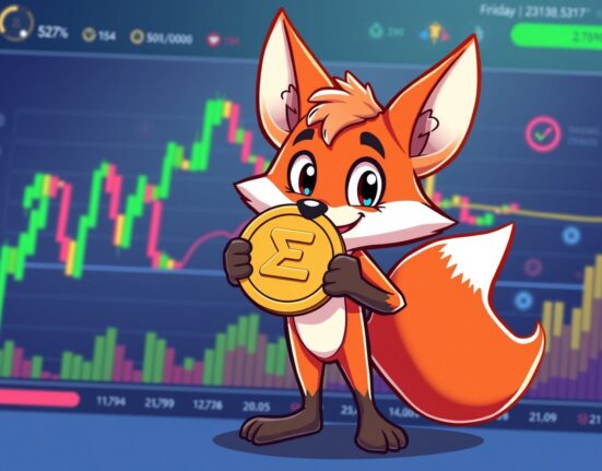 Robinhood lists ENA cryptocurrency trading opportunity with friendly mascot and digital coins