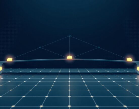 Digital bridge connecting blockchain networks representing the new OTL finance standard