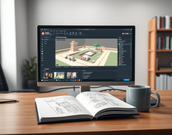 Roblox AI assistant tools in action for collaborative game development planning and creation.