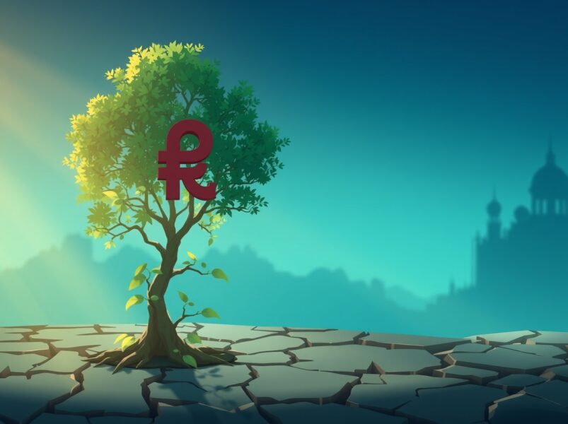 Russian ruble resilience analysis showing positive economic scenario despite sanctions extension