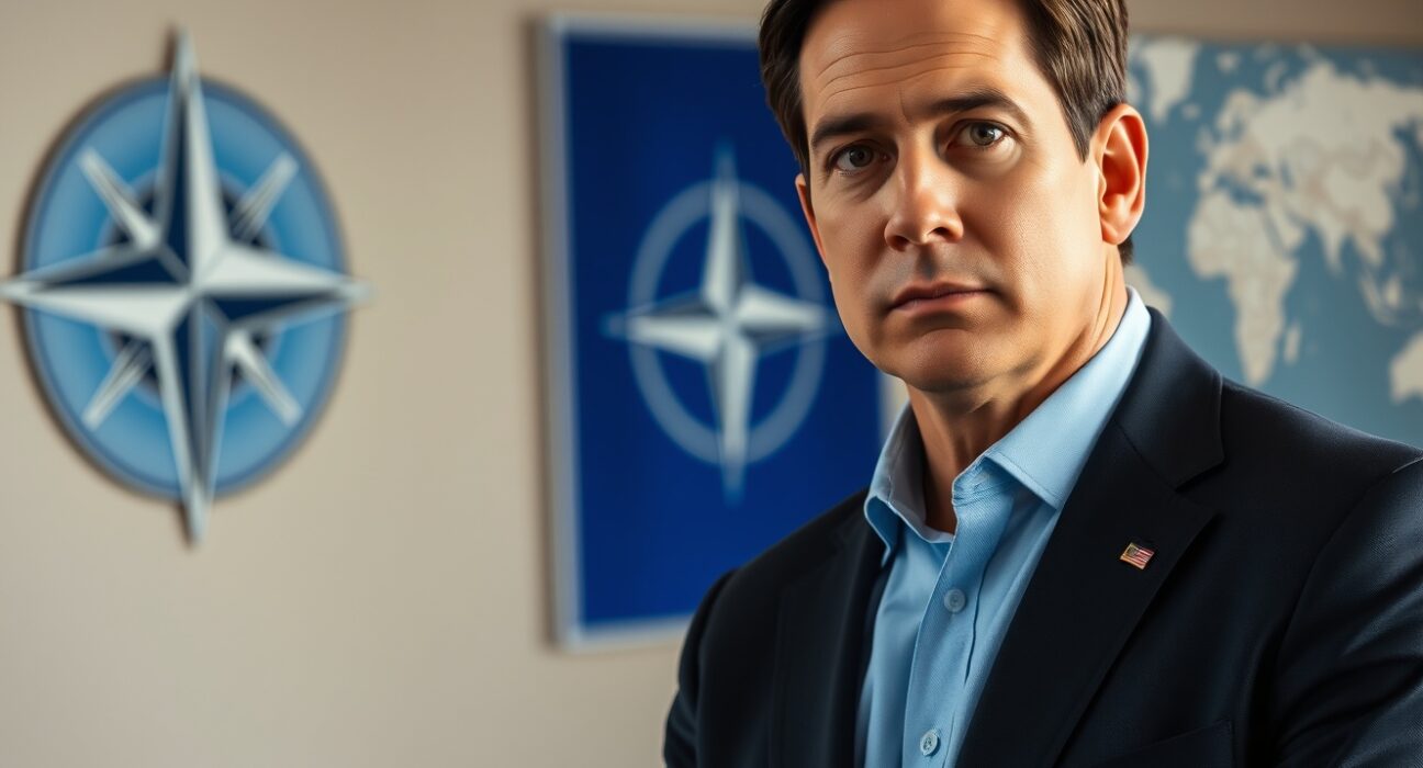 US Secretary of State Marco Rubio contemplates NATO alliance reexamination with transatlantic security implications.