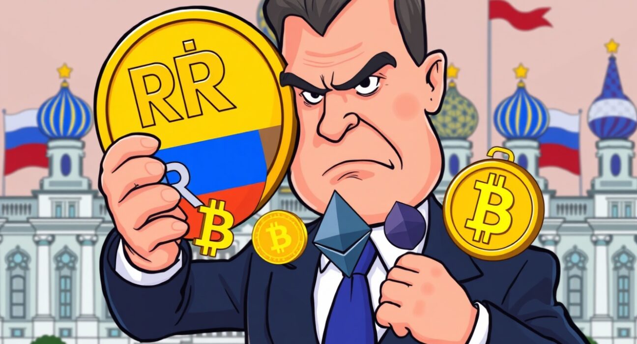 Russian official firmly blocking crypto payments with the ruble coin to protect national currency.