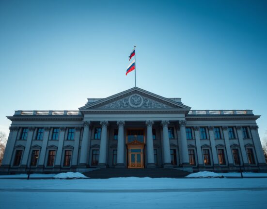 Russian Central Bank building in Moscow, setting for new crypto trading regulations