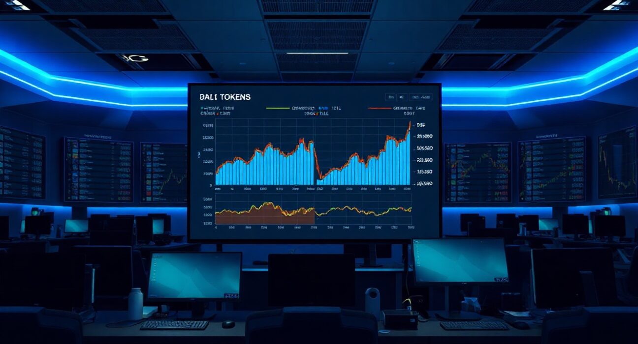 Dashboard showing RWA token deposits rising while DeFi TVL declines