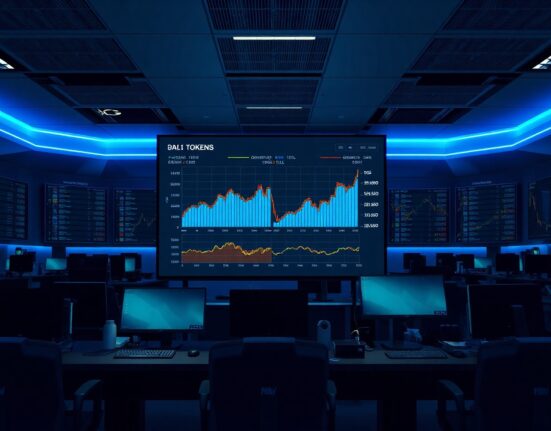 Dashboard showing RWA token deposits rising while DeFi TVL declines