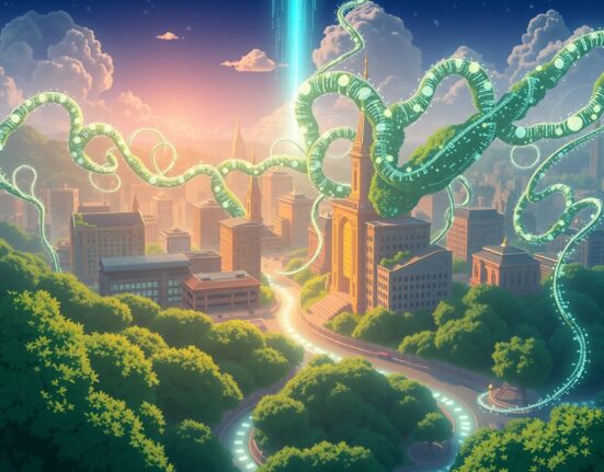 Illustration of the SaaSpocalypse showing AI transformation of traditional software business models.