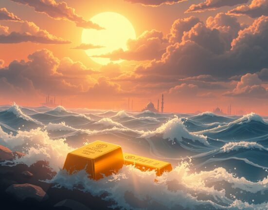 Safe-haven flows analysis showing gold and USD surge after Middle East military action